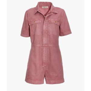 Madewell Pink Coverall Romper Size XL